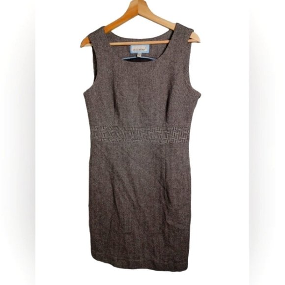 Vintage Espirt wool blend brown dress - Picture 1 of 7